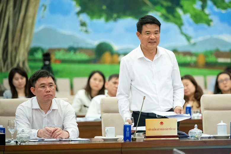 Viện trưởng VKSND Tối cao Nguyễn Huy Tiến tại phiên họp. Ảnh: PHẠM THẮNG de-xuat-VKS-khoi-kien-vu-an-dan-su-cong-ich.jpg