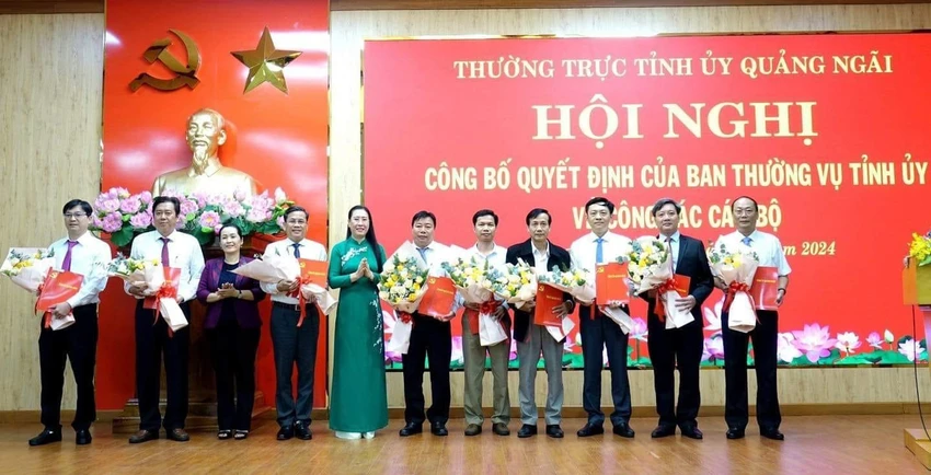 Tỉnh uỷ Quảng Ngãi điều động, bổ nhiệm nhiều lãnh đạo chủ chốt. Ảnh: CTV Tỉnh uỷ Quảng Ngãi điều động, bổ nhiệm nhiều lãnh đạo chủ chốt. Ảnh: CTV