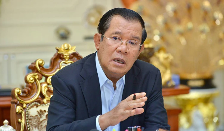 Ông Hun Sen, chủ tịch đảng Nhân dân Campuchia cầm quyền. Ảnh: KHMER TIMES hunsen.jpg