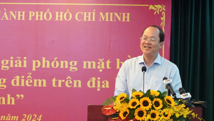 Phó Bí thư Thường trực Thành ủy TP.HCM Nguyễn Hồ Hải. Ảnh: THANH THÙY Cách nào để TP.HCM giải phóng mặt bằng, đẩy nhanh các dự án trọng điểm?-dan-van-giai-phong-mat-bang-tphcm (5).jpg