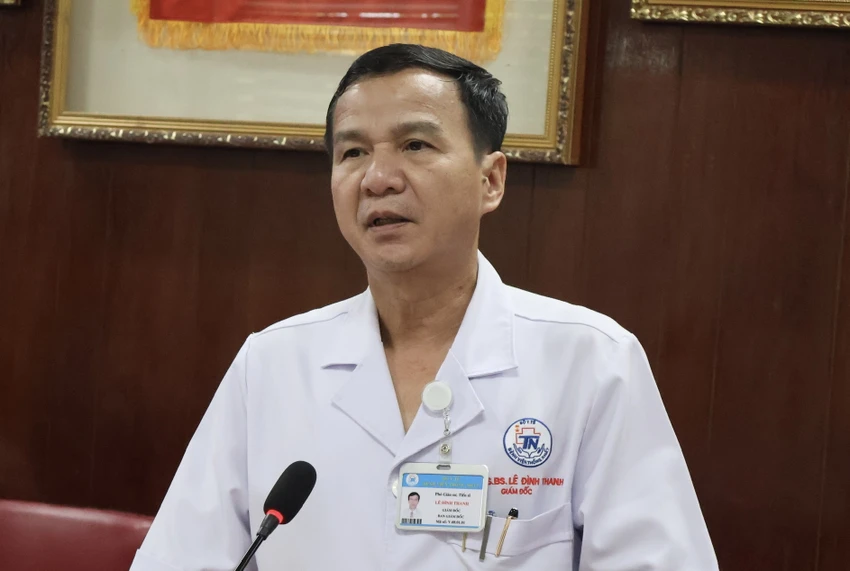 PGS.TS.BS Lê Đình Thanh, Giám đốc Bệnh viện Thống Nhất. Ảnh: THẢO PHƯƠNG viem-cau-than (4).jpg