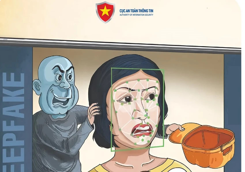 Deepfake đã trở thành mối đe dọa đối với không gian mạng tại Việt Nam. Ảnh: Cục ATTT. lừa đảo