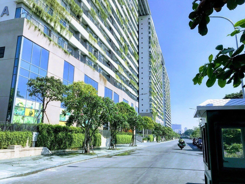 Một chung cư được thiết kế, xây dựng và vận hành theo tiêu chuẩn công trình xanh tại quận 8, TP.HCM. Ảnh: M.LONG cong-trinh-xanh.jpg