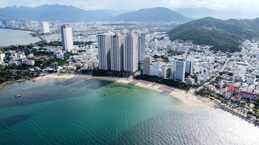 Tổ hợp khách sạn, căn hộ Mường Thanh Viễn Triều của Tập đoàn Mường Thanh hoạt động từ năm 2018 nhưng chưa được nghiệm thu. Ảnh: XUÂN HOÁT muong-thanh-vien-trieu-6087-309-2811.jpg