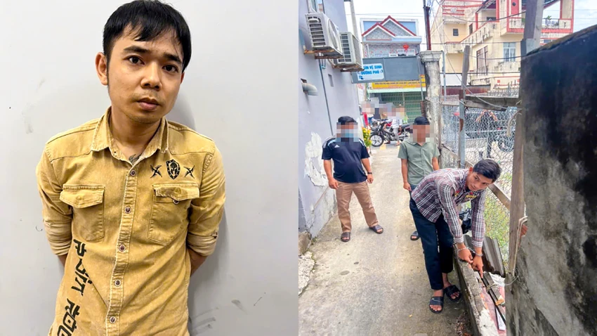Bị can Mạc Hoàng Giang (ảnh trái) và bị can Đỗ Văn Ngờ (ảnh phải). Ảnh: CAKG Công an tỉnh Kiên Giang