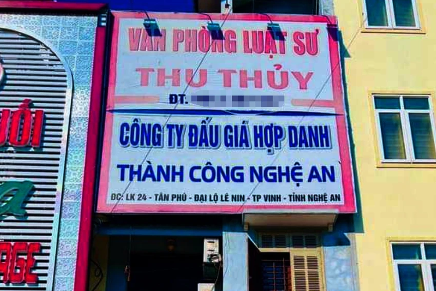 Trụ sở Văn phòng luật sư Thu Thủy của bà Thủy. Khởi tố 1 nữ luật sư lừa tiền, chiếm đoạt tài sản