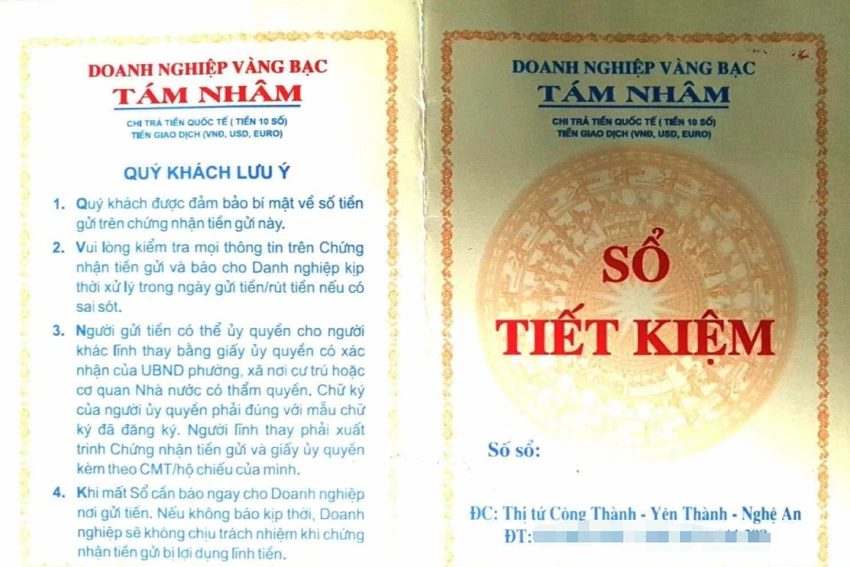 Dù là doanh nghiệp vàng bạc nhưng lại phát hành "Sổ tiết kiệm" so-tiet-kiem.jpg