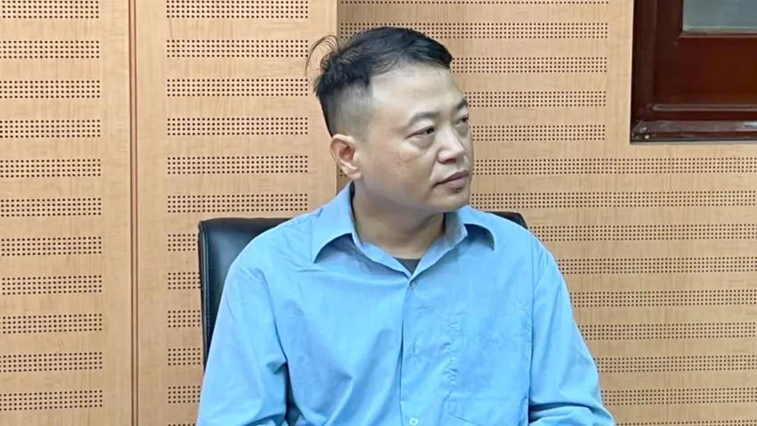 Bị can Nguyễn Hòa Bình (còn gọi là Shark Bình). Công an TP Hà Nội đã thu thập rất nhiều tài liệu liên quan đến vi phạm trong hệ sinh thái của Shark Bình