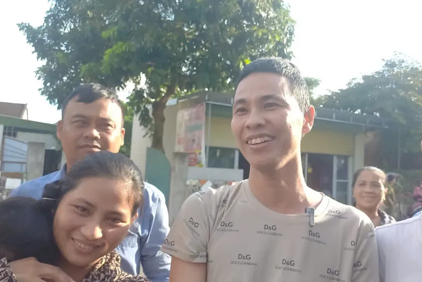 Anh Thái Khắc Thành được tại ngoại về quê nhà vào ngày 13-8. Gà lôi trắng