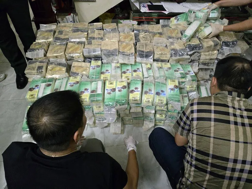 Tang vật ma túy bị thu giữ. tam-giac-vang.jpg