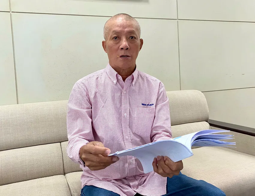 Ông Trần Văn Hồng đã làm đơn đề nghị giám đốc thẩm. Ảnh: YC mua nhà đất