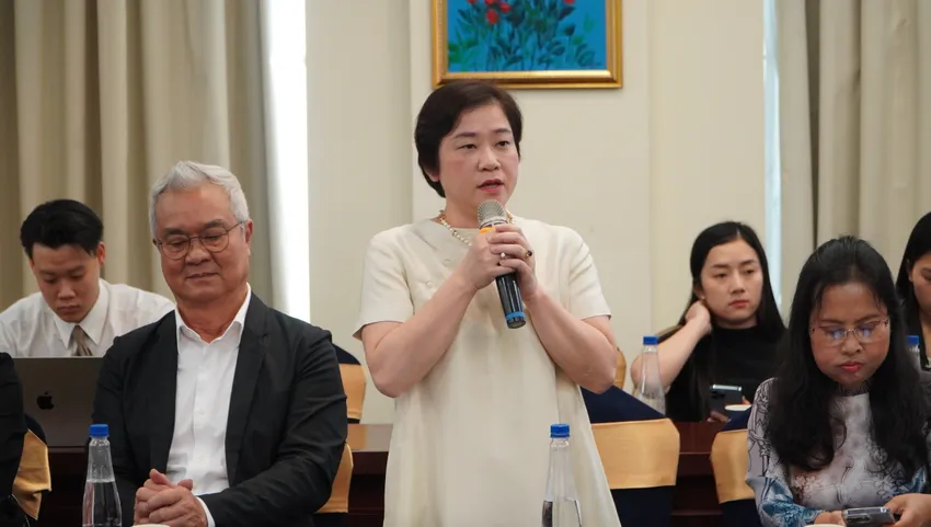 Bà Trần Tuệ Tri (kiều bào Singapore, Cố vấn Cấp cao Việt Nam Brand Purpose) cho rằng 3 điểm mà TP.HCM có thể tận dụng cơ hội từ Nghị quyết 98 để phát triển. Ảnh: BẢO PHƯƠNG nghi-quyet-98-4.jpg