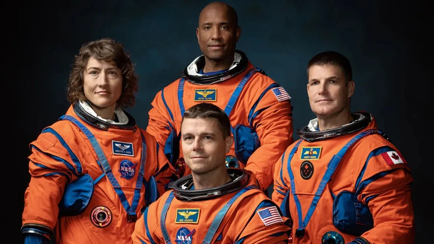 Các phi hành gia của tàu Artemis II. Ảnh: NASA 230403120057-artemis-ii-crew-official-portrait-9951.jpg