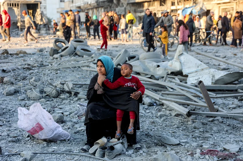 Thỏa thuận ngừng bắn ở Gaza sẽ chính thức có hiệu lực vào 8 giờ 30 sáng 19-1 theo giờ địa phương. Ảnh: AFP Thỏa thuận ngừng bắn, gaza, thủ tướng israel 2.png