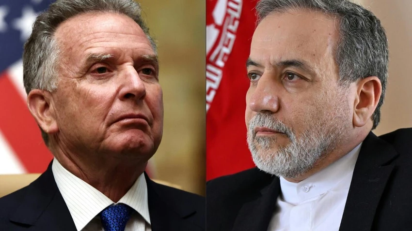Đặc phái viên tổng thống Mỹ về Trung Đông Steve Witkoff (trái) và Ngoại trưởng Iran Abbas Araghchi. Ảnh: AFP Dam-phan-hat-nhan.jpg