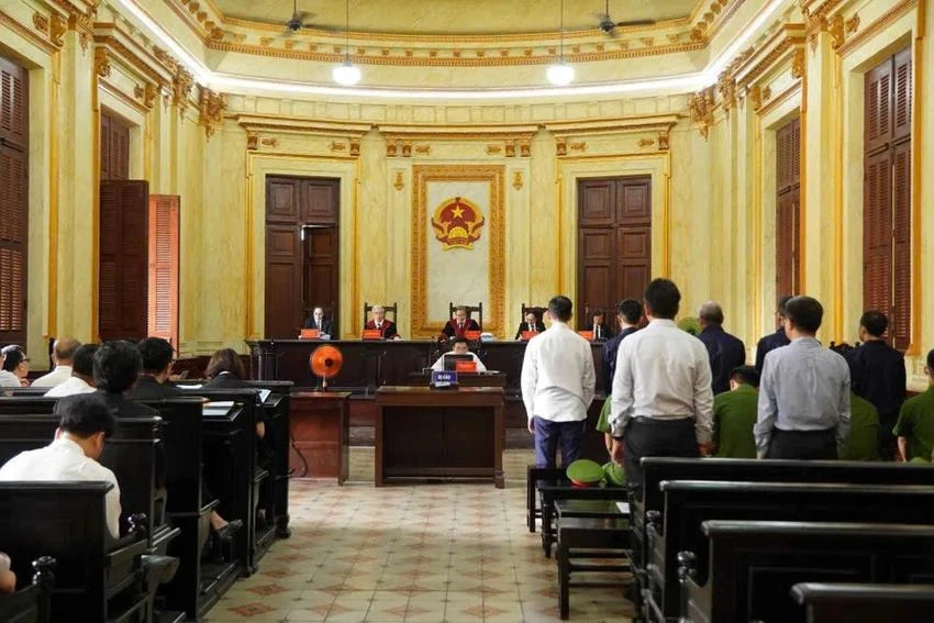 Quang cảnh một phiên tòa hình sự tại TAND TP.HCM. Ảnh: SONG MAI Hình phạt tử hình, Bộ Luật Hình sự, phiên toà hình sự