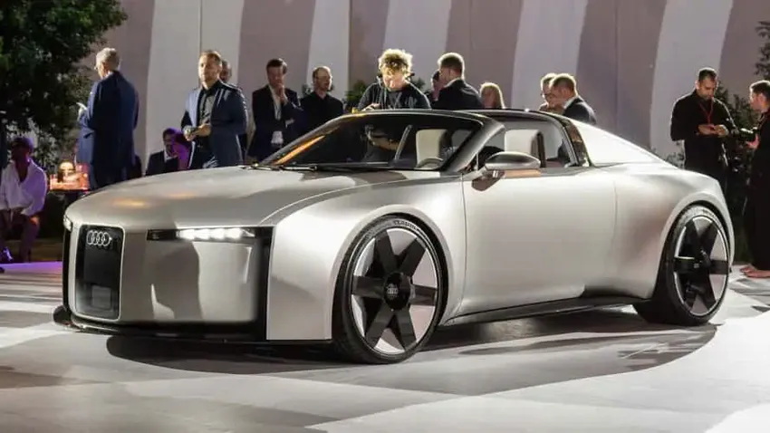 Mẫu xe thể thao ý tưởng Concept C sẽ được sản xuất vào năm 2027, độc quyền với phiên bản thuần điện. Ảnh: Audi. Xe thể thao mới của Audi sẽ không có động cơ xăng.jpg
