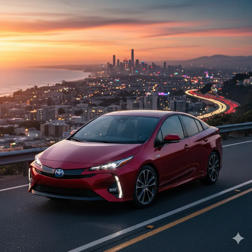 Toyota prius. Ảnh: AI. 5 mẫu xe gây tranh cãi dữ dội vẫn 'đạt doanh số khủng'.png