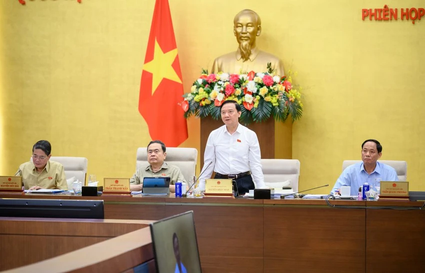 Phó Chủ tịch Quốc hội Nguyễn Khắc Định đề nghị rà soát các dự án, tài sản công để sử dụng hiệu quả, tạo động lực cho tăng trưởng. Ảnh: QH tvqh-nguyen-khac-dinh-1.jpg