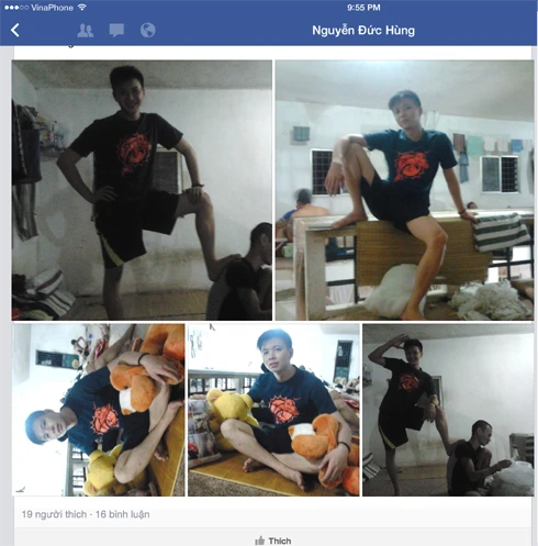 Phạm nhân đăng ảnh “tự sướng” ở trong tù lên Facebook? ảnh 3 Phạm nhân đăng ảnh “tự sướng” ở trong tù lên Facebook? ảnh 3
