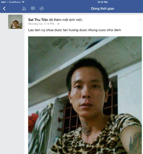 Phạm nhân đăng ảnh “tự sướng” ở trong tù lên Facebook? ảnh 11 Phạm nhân đăng ảnh “tự sướng” ở trong tù lên Facebook? ảnh 11
