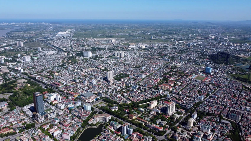 Toàn cảnh thành phố Thanh Hóa nhìn từ trên cao. Ảnh: Đặng Trung Huyện Đông Sơn sáp nhập vào TP Thanh Hóa chính thức hoạt động từ năm 2025 -5.jpg