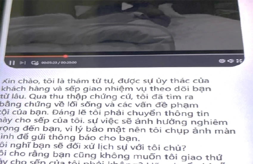 Nội dung tin nhắn của đối tượng lừa đảo xưng thám tử tư. Tin nhắn thám tử tư - 1.jpg