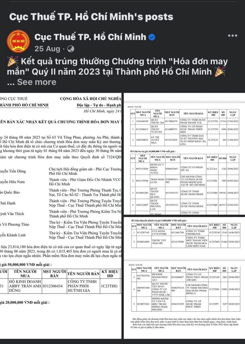 Danh sách và thông tin người nộp thuế trúng thưởng đã được công bố trên các trang Webiste của Cục Thuế TP.HCM. cuc-thue-tphcm-3.jpg
