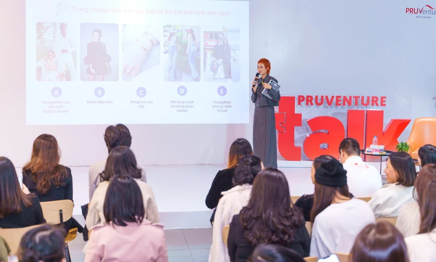 PruPlanner sẽ được hướng dẫn xây dựng hình ảnh chuyên nghiệp tại sự kiện PRUVenture Talk. PRUVenture with Prudential với chiến dịch ‘Táo bạo tạo ảnh hưởng’