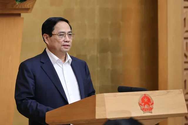Thủ tướng Phạm Minh Chính phát biểu kết luận Phiên họp chuyên đề xây dựng pháp luật. Ảnh: VGP/Nhật Bắc. Thủ tướng Phạm Minh Chính tại cuộc họp sáng 17-11.jpeg