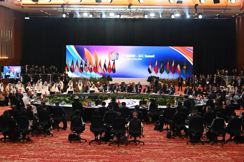 Hội nghị cấp cao ASEAN-GCC diễn ra ngày 27-5. Ảnh: ASEAN/X Hội nghị cấp cao ASEAN 2025 và 'chìa khóa' ổn định kinh tế toàn cầu