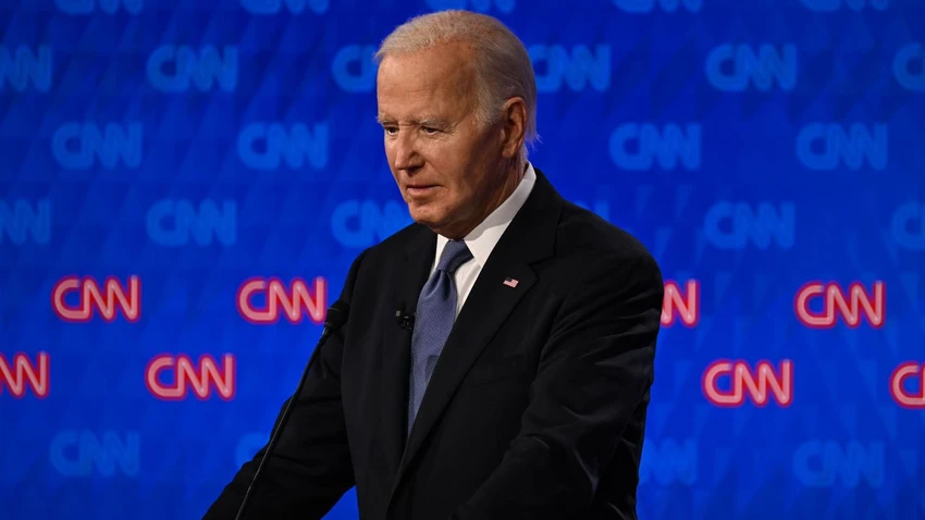 Tổng thống Mỹ Joe Biden. Ảnh: CNN phiên tranh luận