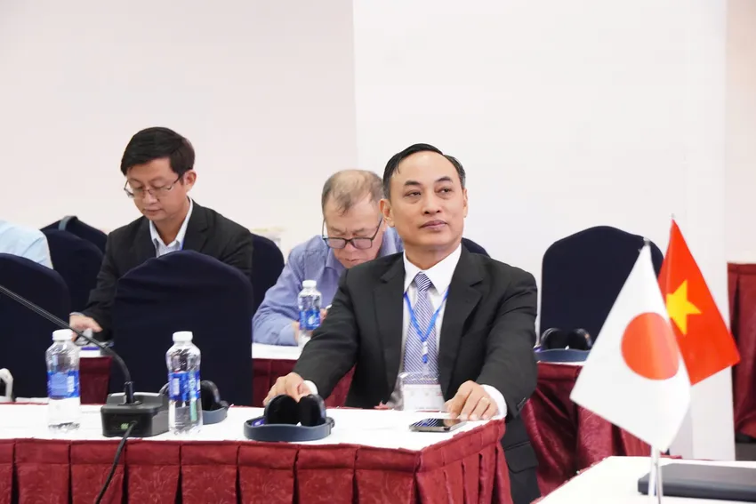 TS Mai Văn Hào - Phó Giám đốc Viện Khoa học Nông nghiệp Việt Nam (VAAS) - phát biểu khai mạc hội thảo. Ảnh: QUỲNH DIỆP IMG_9945.jpeg