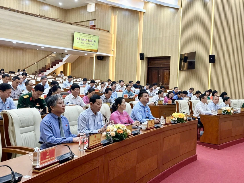 Các đại biểu tham dự kỳ họp tỉnh quảng ngãi