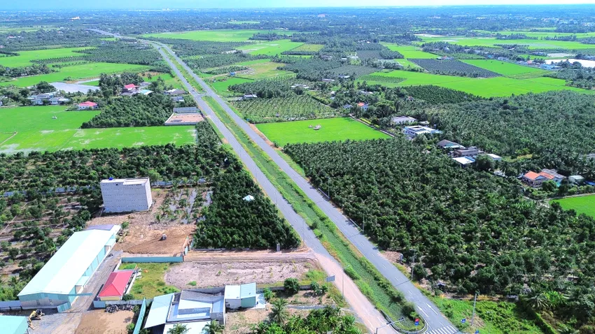 Vành đai TP Tân An đã hoàn thành đưa vào sử dụng cuối năm 2023. Ảnh: HD Vành đai TP Tân An (1).JPG