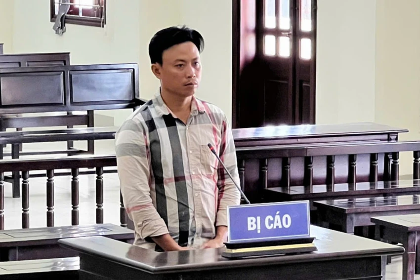 Bị cáo Phạm Duy Anh tại phiên tòa phúc thẩm. Ảnh: CTV Chuyển khoản nhầm.jpg