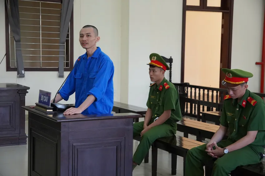 Lê Thanh Nhất Nguyên tại phiên tòa xét xử. Ảnh: CTV Lê Thanh Nhất Nguyên 1.jpg