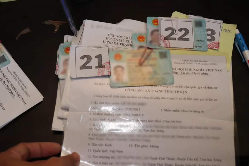 bán vé số,căn cước công dân