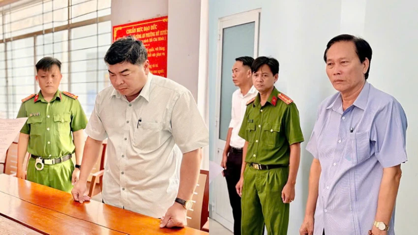 Cựu phó chủ tịch UBND TP Long Xuyên cũ Nguyễn Bảo Sinh và Đào Văn Ngọc trong vụ sai phạm đất đai sai phạm đất đai long xuyên