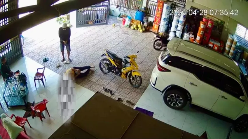 Hiện trường vụ cha nổ súng bắn tài xế xe tải cán chết con gái ở Vĩnh Long nổ súng,tài xế xe tải,vĩnh long