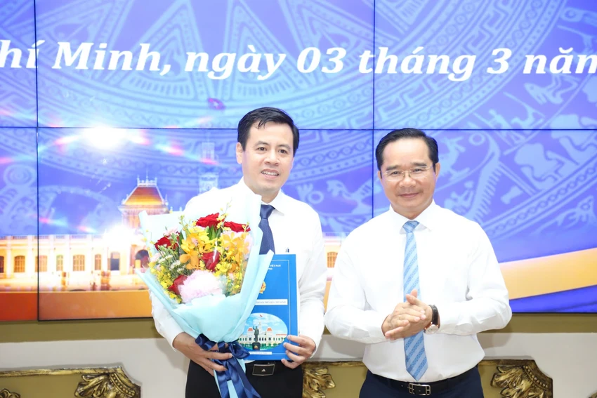 Ông Trần Anh Tuấn làm Chủ tịch Hội đồng thành viên Công ty TNHH MTV phát triển công nghiệp Tân Thuận. Ảnh: HÀ THƯ ban-quan-ly-4.jpg