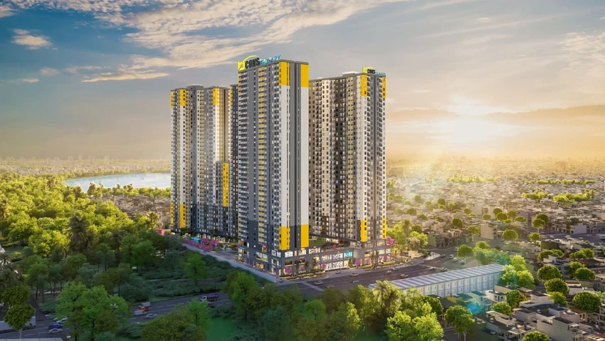 Phối cảnh khu căn hộ Bcons Solary tại Dĩ An, Bình Dương