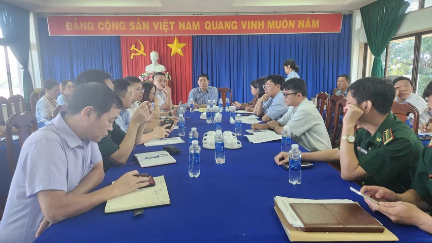 Đoàn kiểm tra của Bộ NN&PTNT làm việc tại Bà Rịa-Vũng Tàu sáng 6-10. Ảnh: TK Bộ NN&PTNT kiểm tra việc chuẩn bị đón Đoàn thanh tra của EC tại Bà Rịa-Vũng Tàu