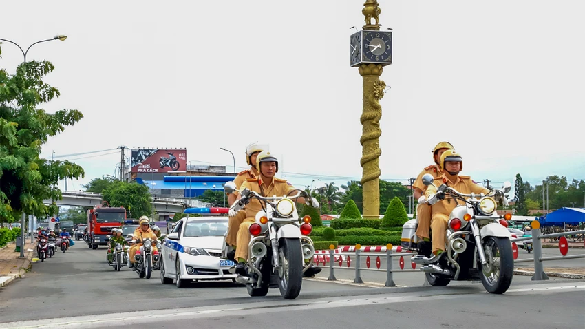 Công an tỉnh Hậu Giang đề ra bốn nhóm nhiệm vụ trọng tâm và 26 chỉ tiêu thực hiện trong đợt cao điểm. Ảnh minh họa: CAHG Công an tỉnh Hậu Giang mở đợt cao điểm tấn công trấn áp tội phạm