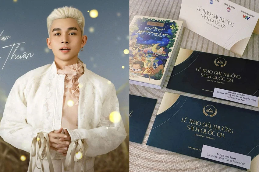 "Anh tài" Jun Phạm vào vòng chung khảo Giải thưởng Sách quốc gia với tác phẩm "Xứ sở miên man". Ảnh: FBNV Giải thưởng sách quốc gia