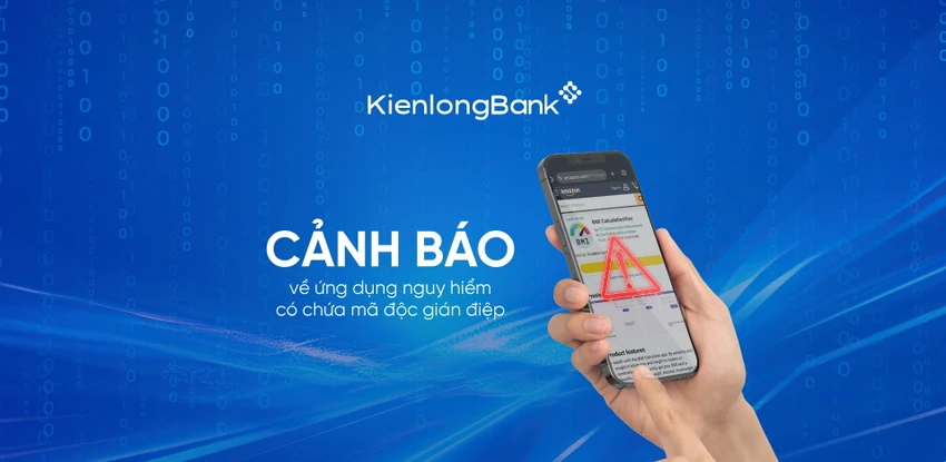 Một ứng dụng có rủi ro đánh cắp nhiều thông tin quan trọng của người dùng được ngân hàng khuyến cáo gỡ bỏ - Ảnh: Kiên Long Bank Ngân hàng khuyến cáo người dùng gỡ ngay một ứng dụng tránh bị lừa đảo