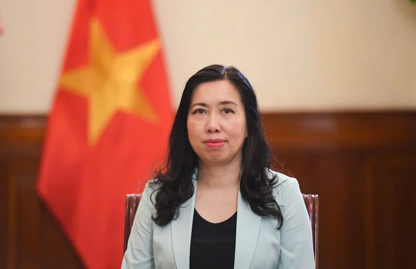 Thứ trưởng Bộ Ngoại giao Lê Thị Thu Hằng. Ảnh: Bộ Ngoại giao 1910ThutruongLeThiThuHang.jpg