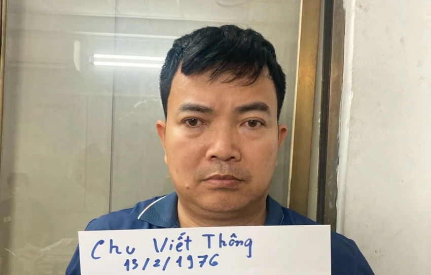 Chu Viết Thông trước đó đã tự xưng là cán bộ Công an TP.HCM để lừa nạn nhân chuyển khoảng 70 triệu tiền "chạy án". Ảnh: HT Người đàn ông giả Công an TP.HCM để lừa ‘chạy án’ 70 triệu đồng
