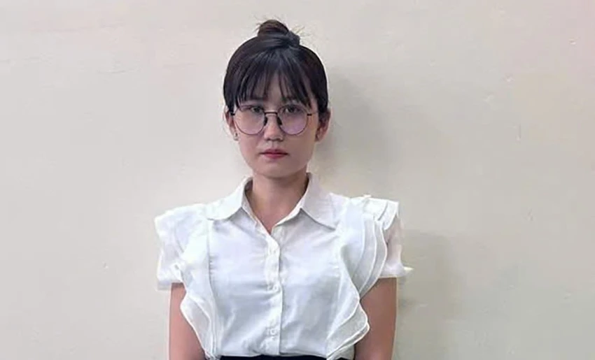 Bị can Võ Thị Hà. Ảnh: CA nhân viên ngân hàng
