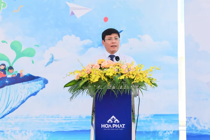 Ông Mai Văn Hà - Giám đốc Công ty CP Thép Hòa Phát Dung Quất. BANG1593.jpg